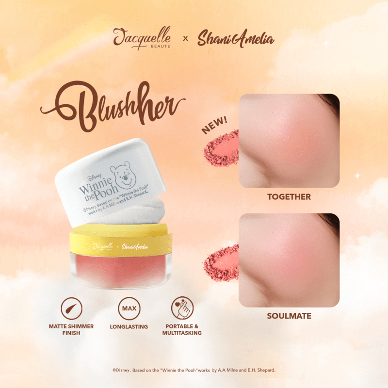 Jacquelle x Shani Amelia BlushHer Blush On - Disney 100 Winnie The Pooh Edition