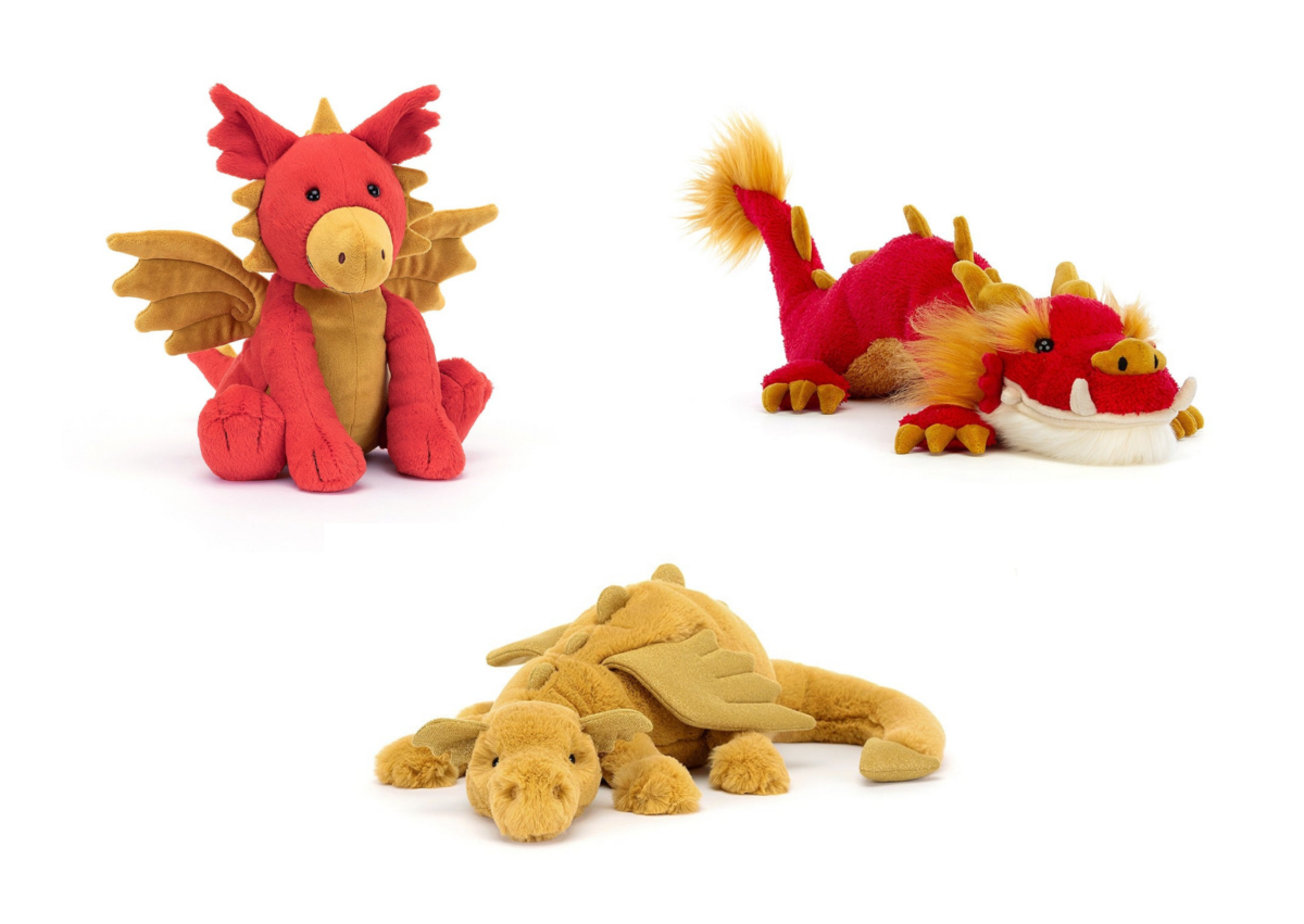 From left: Festival Dragon, Darvin Dragon, Golden Dragon