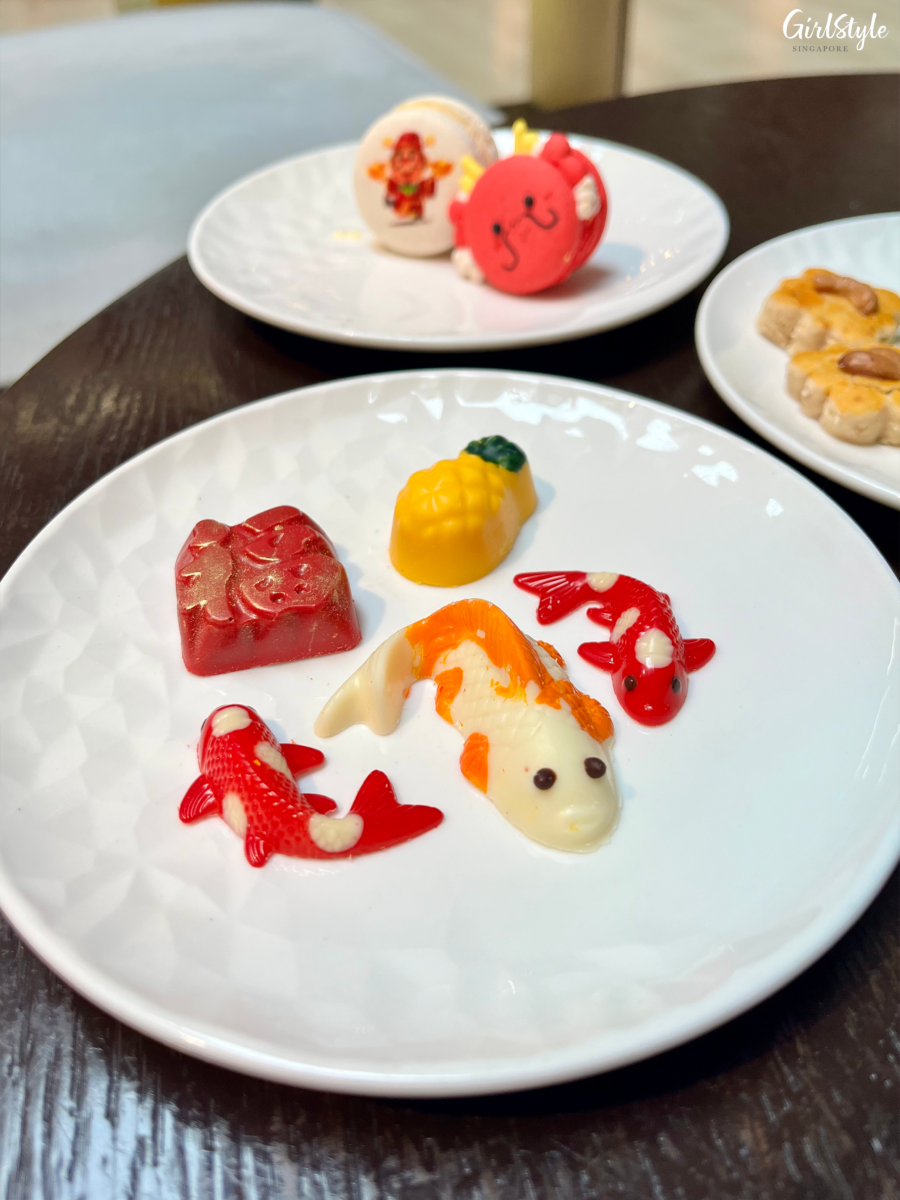 Koi fish chocolate pralines