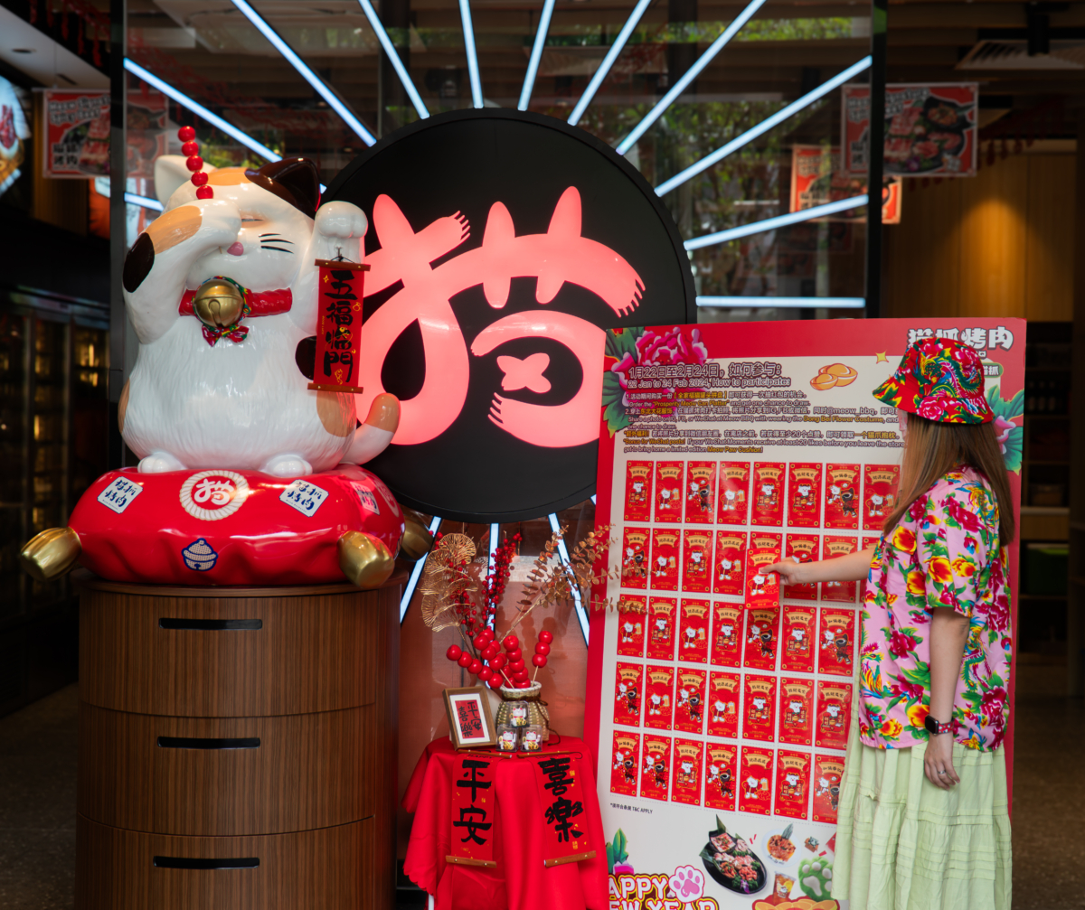 Meow Barbecue Hongbao Wall