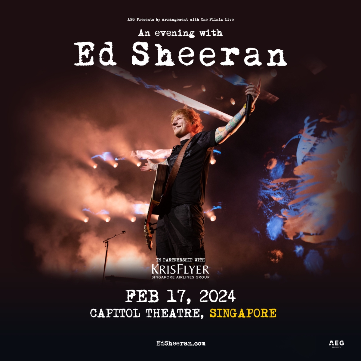 An Evening with Ed Sheeran in Singapore
