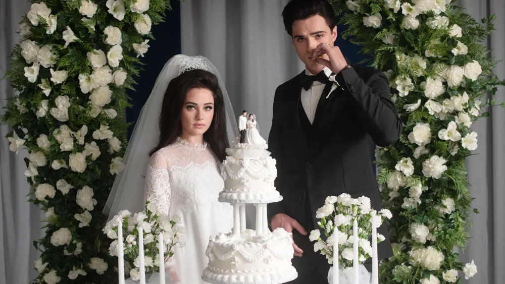 Cailee Spaeny and Jacob Elordi in Priscilla