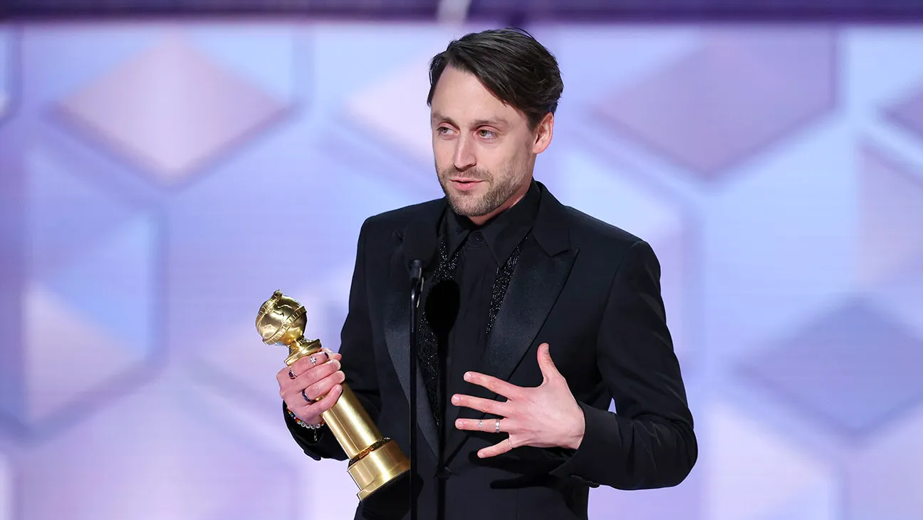 Kieran Culkin, winner of Best Actor in a Television Series - Drama for 'Succession