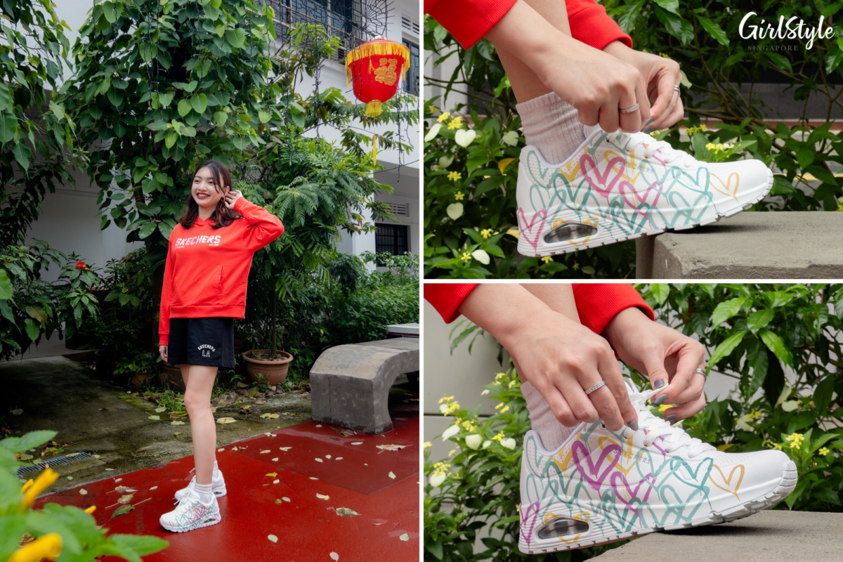 I wear the Red Mood Hooded Pullover & Shorts and Uno - Changed Love