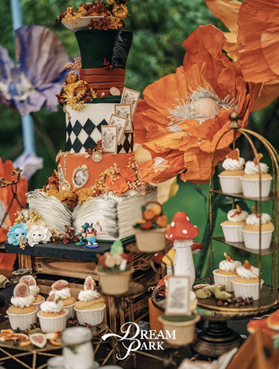 Alice in Wonderland-themed wedding