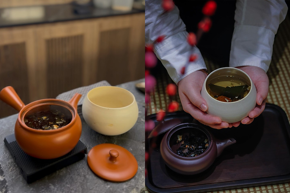 Tea options at Ingen Kyoto