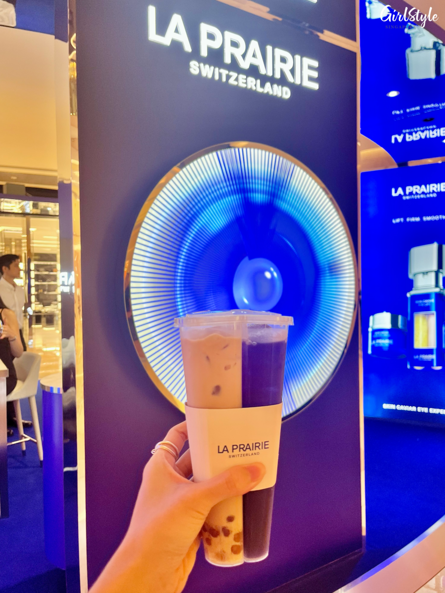 La Prairie’s heart-shaped bubble tea