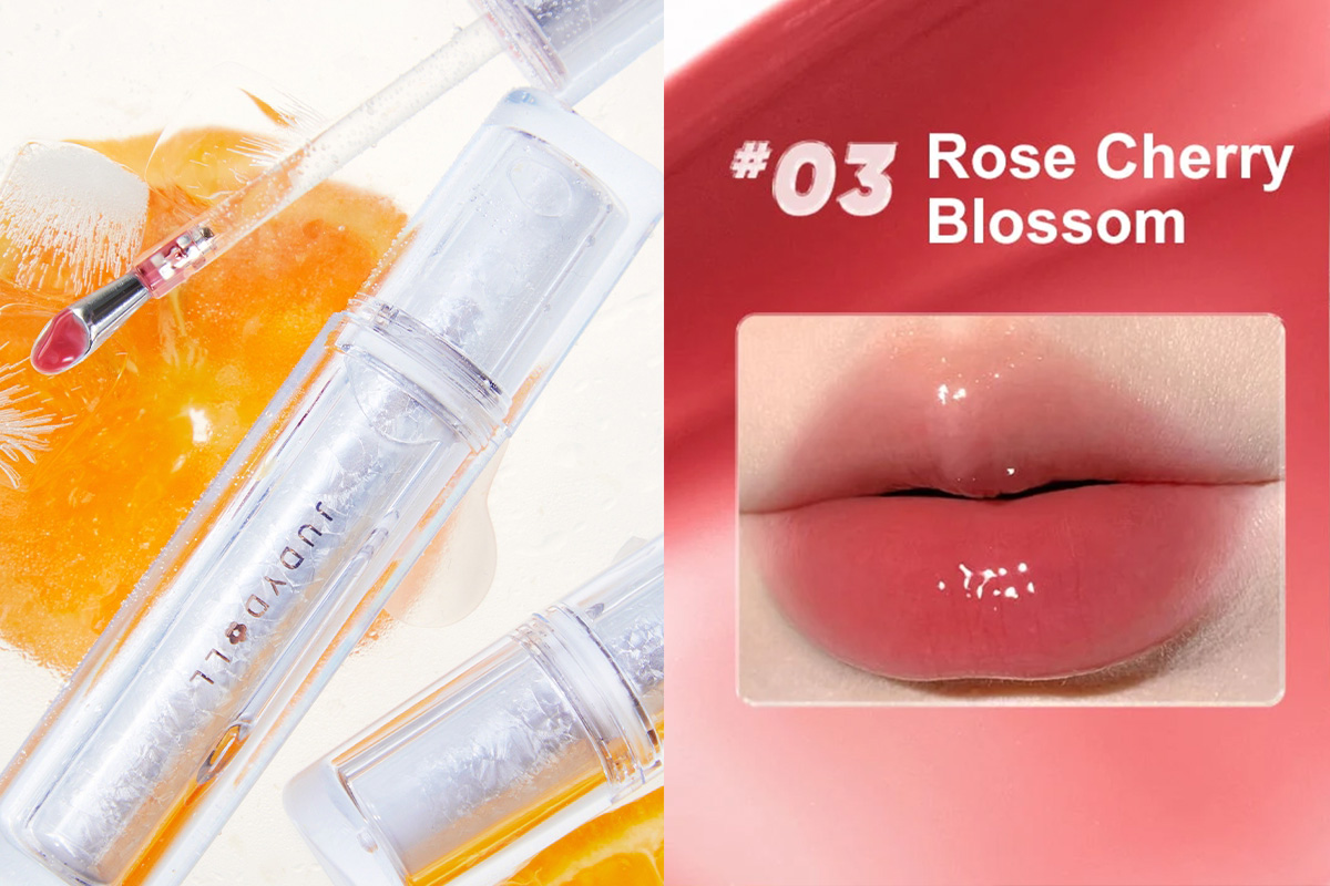 Judydoll Ice Watery Lip Gloss in 03 Rose Cherry Blossom