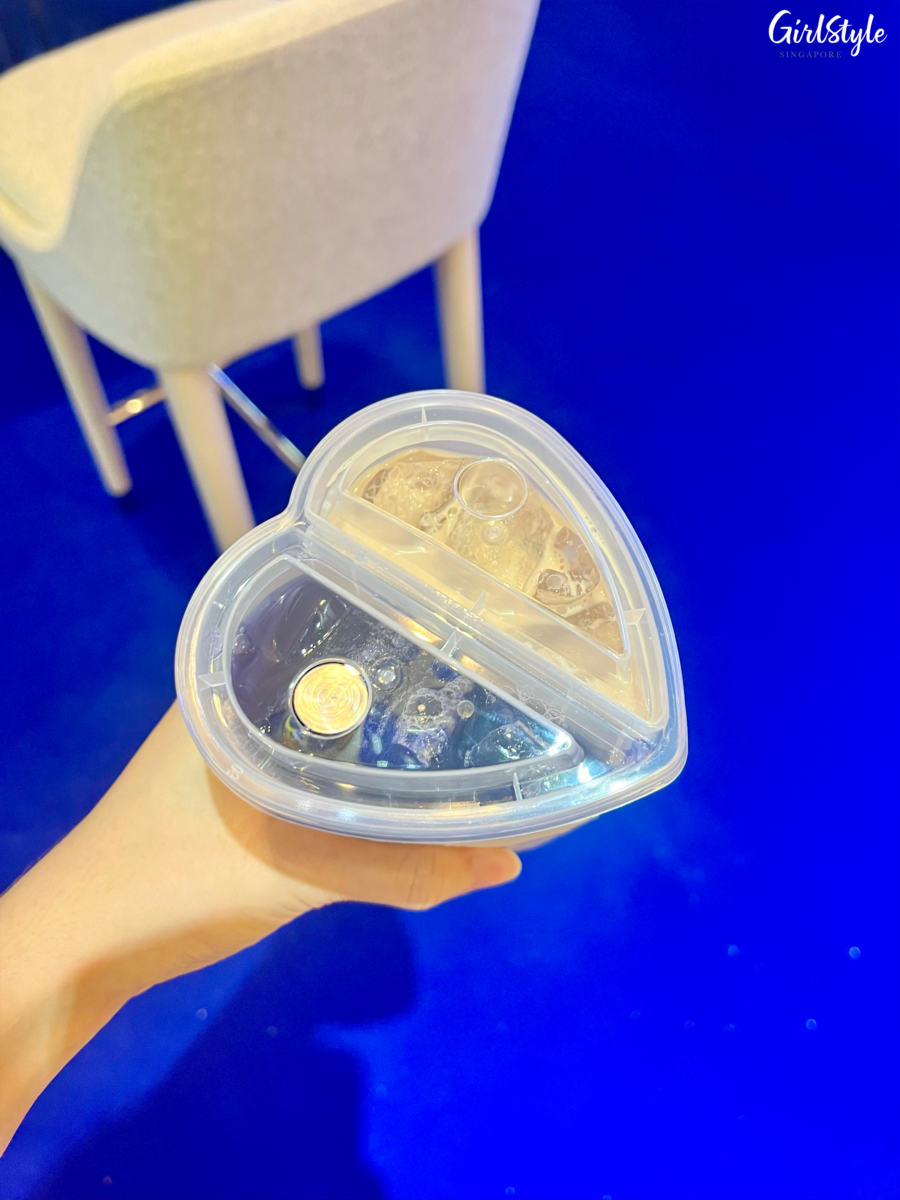 La Prairie’s heart-shaped bubble tea
