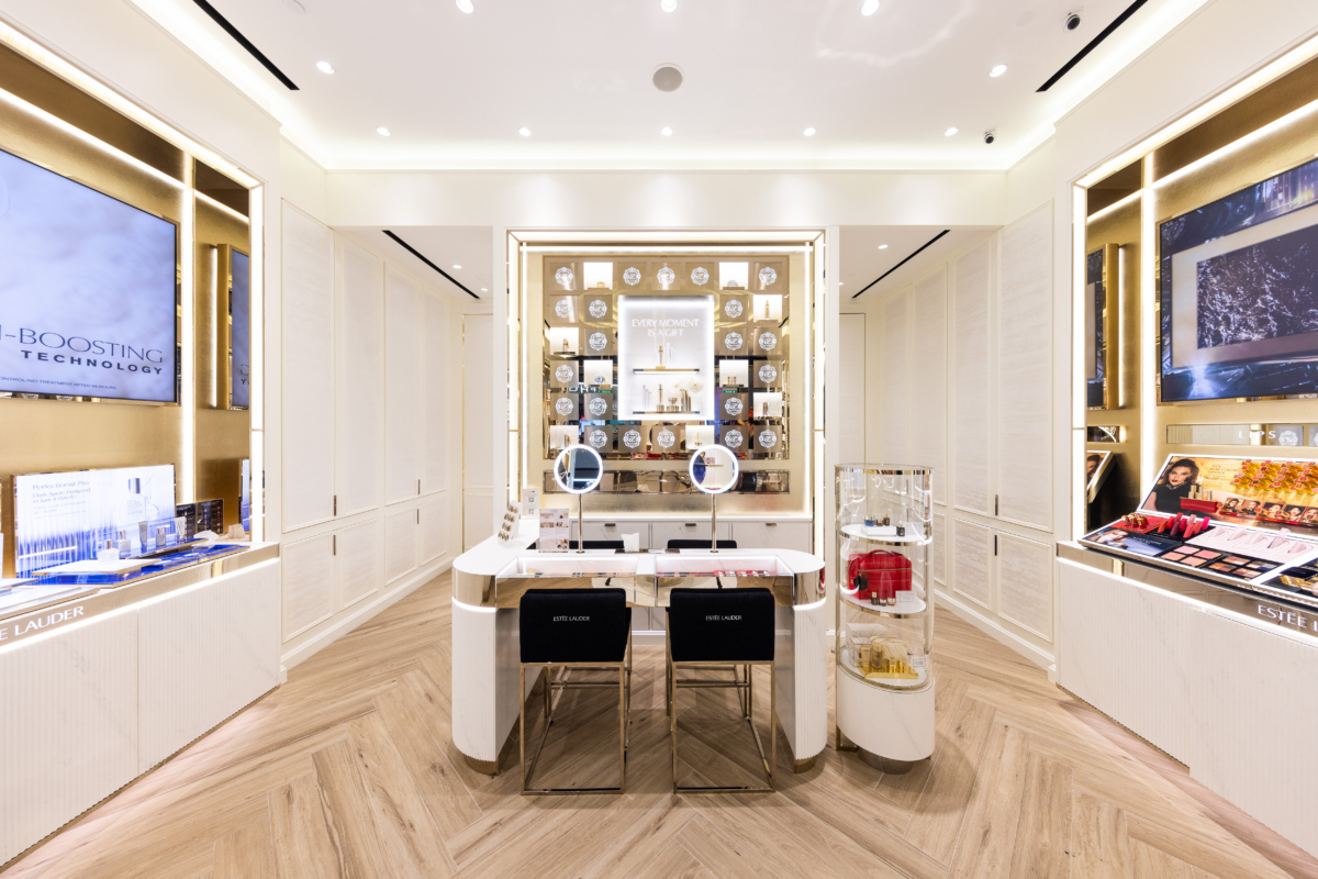 Dedicated skincare zone offering Re-Nutriv services