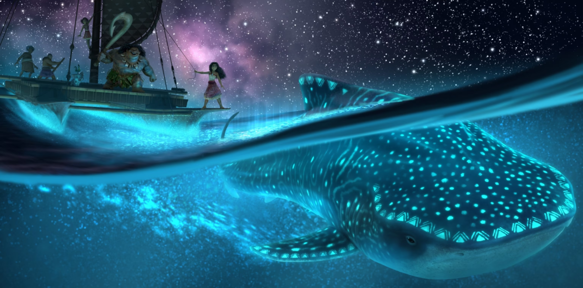 A still from the animated sequel Moana 2