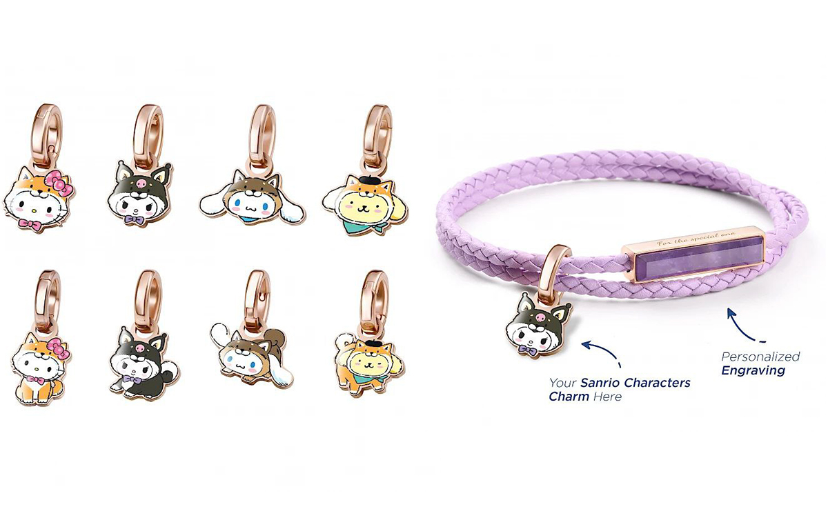 Sanrio character charms & customisable bracelet