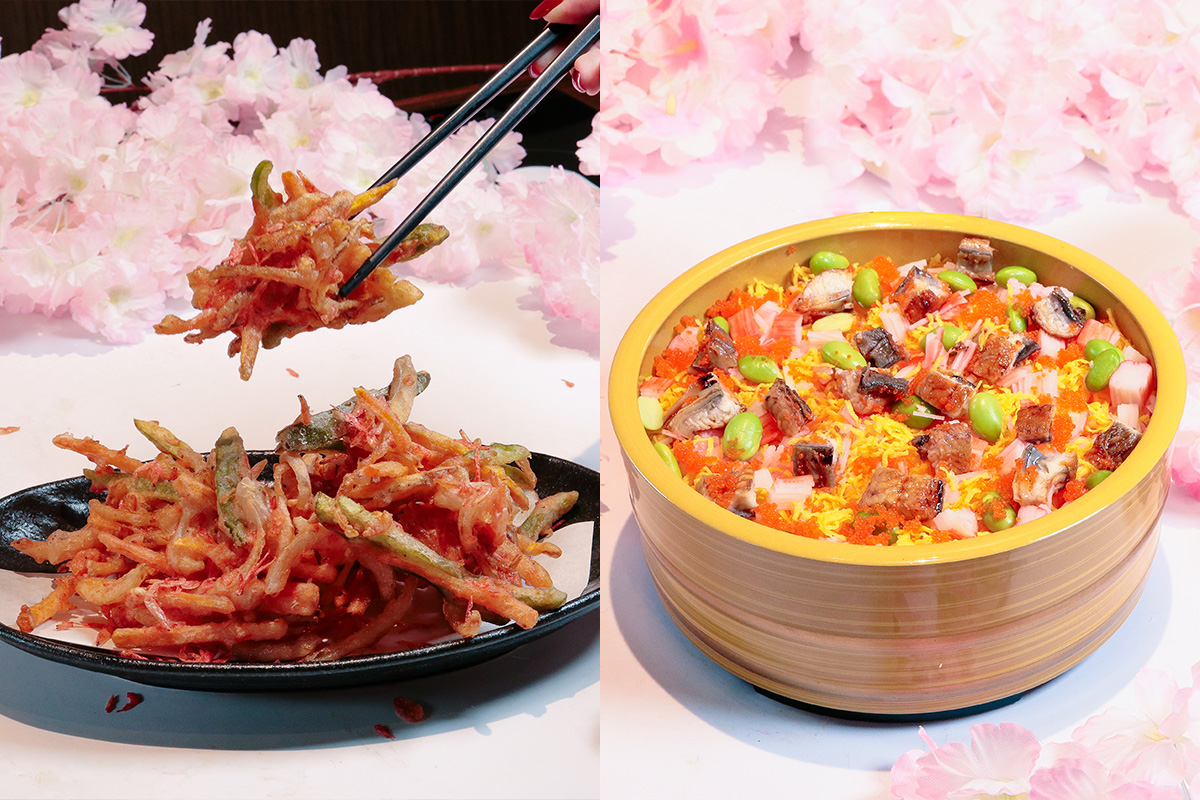 Sakura Ebi & Bamboo Shoot Tempura, Spring Chirashi Sushi