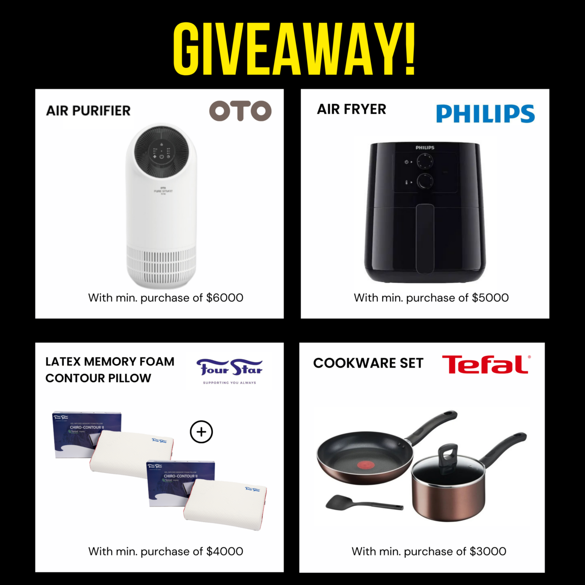 The enticing gifts available during this sale