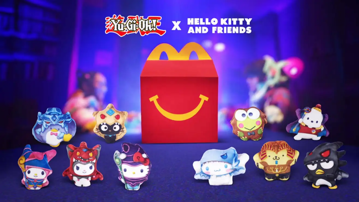 Yu-Gi-Oh! x Hello Kitty Happy Meal Toys in Belgium