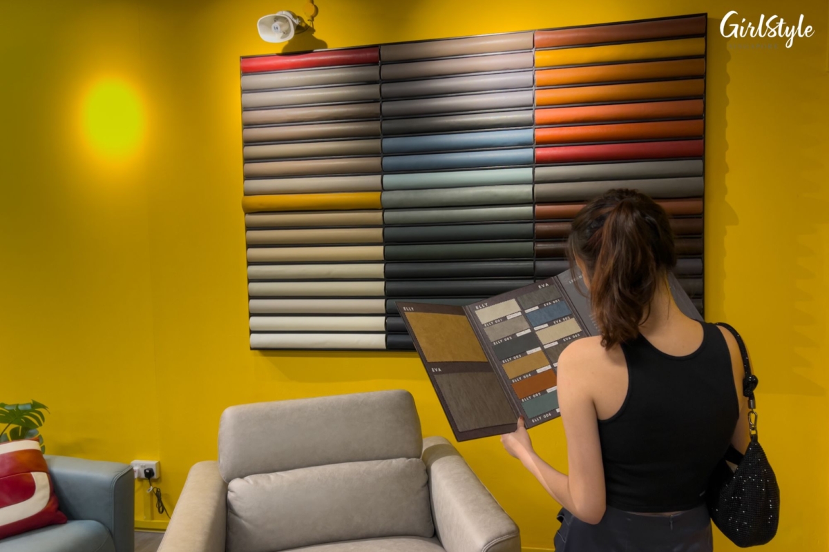 Taking a look at the array of colours available for customisation