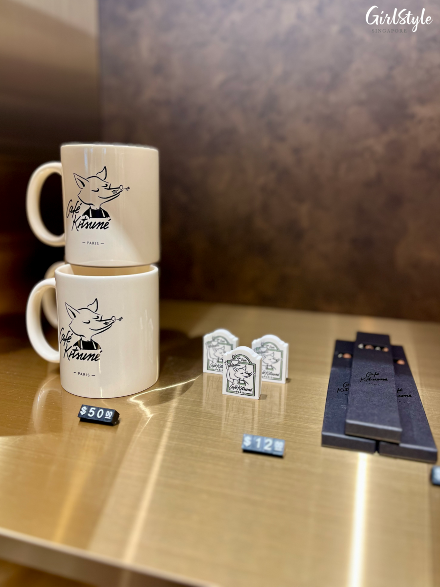 Café Kitsuné Barista Fox mugs, pencils and erasers