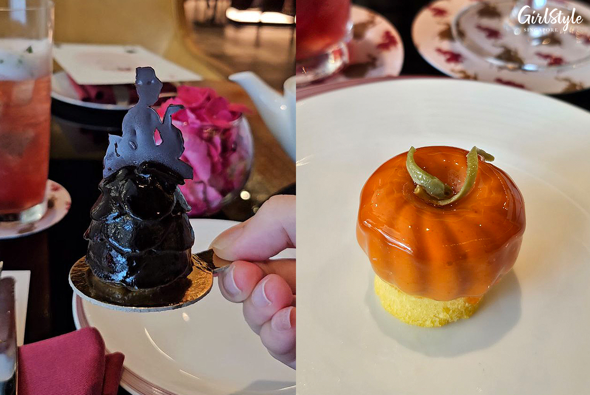 Black Sesame and Mandarin Orange Marmalade dessert & Pumpkin and Cinnamon Tea Cake