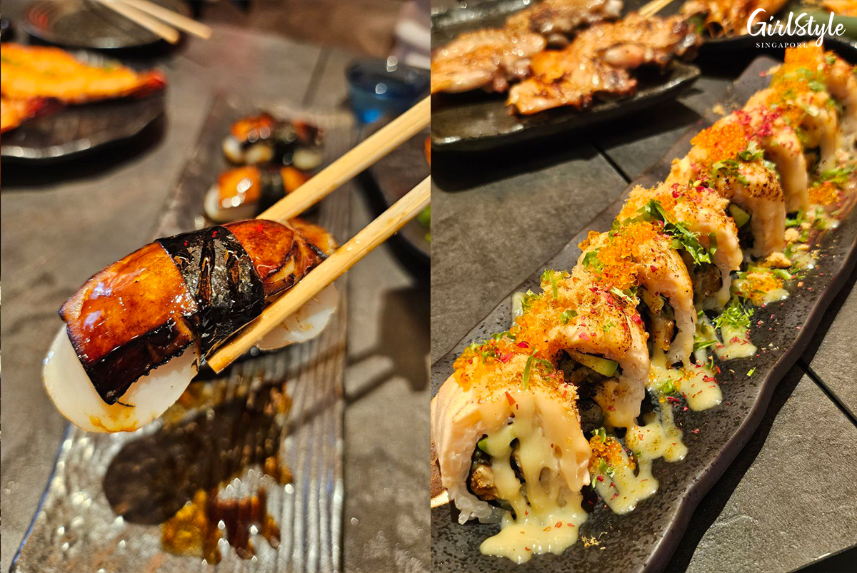 Hotate with Foie Gras Sushi & SHINRAI Signature Maki