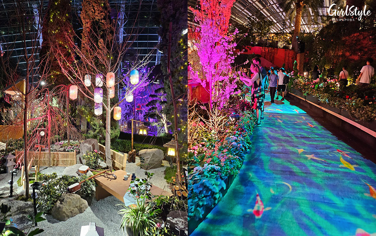 Light-up floral displays