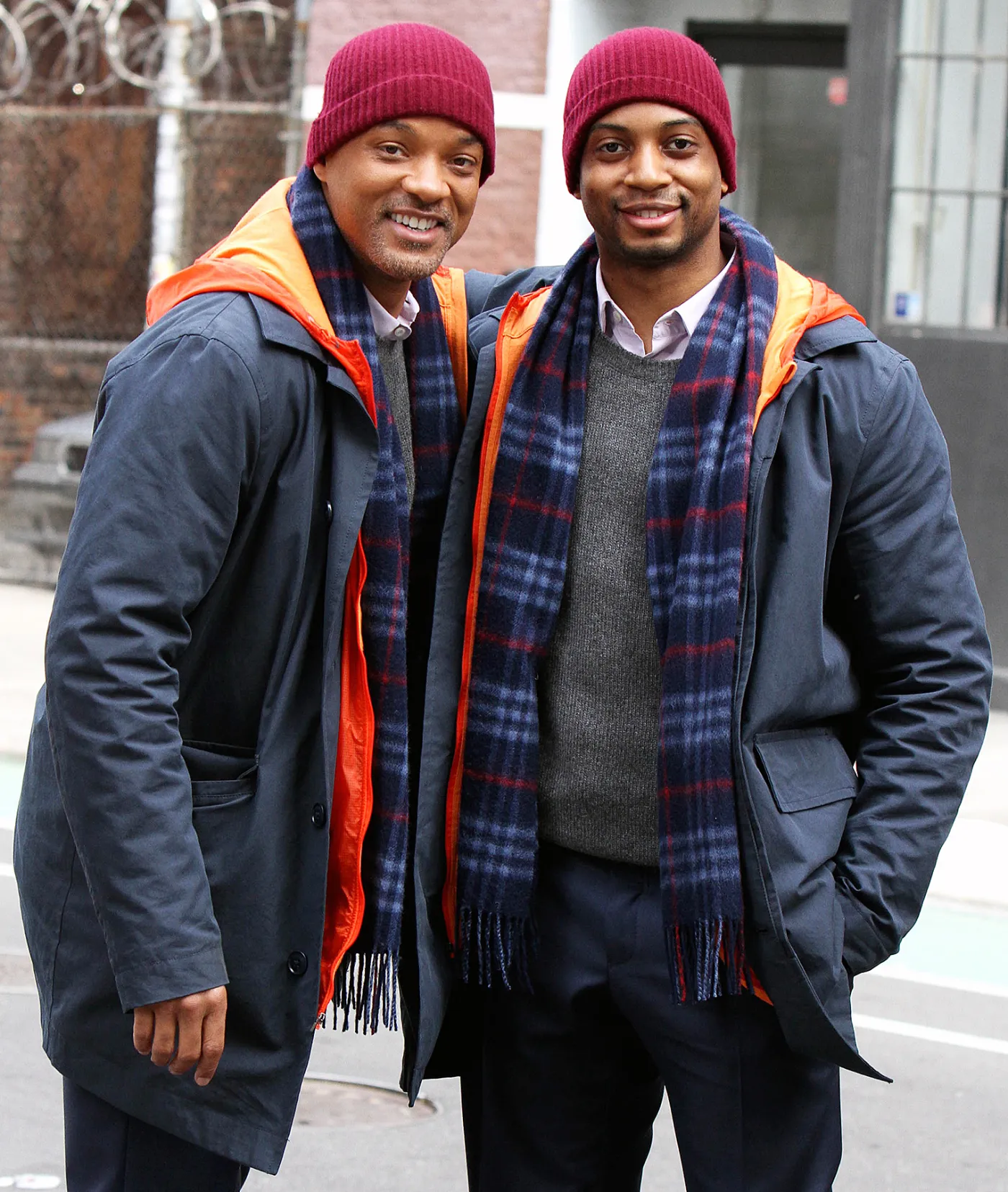 Will Smith and his stunt double Jacob Latimore