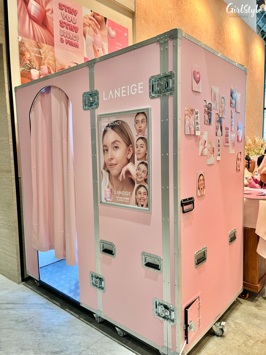 Laneige-themed photo booth by Solace Studios