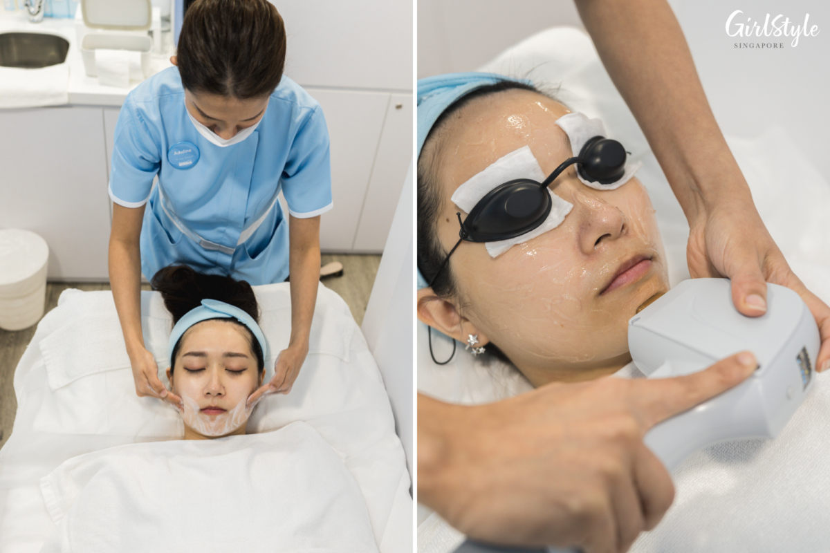Kristy enjoys the Skin Solution treatment