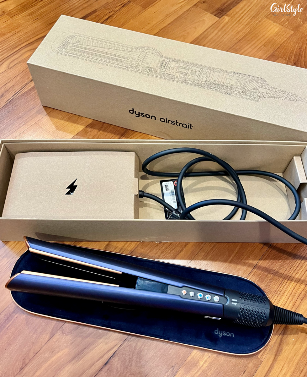 Dyson Airstrait straightener packaging