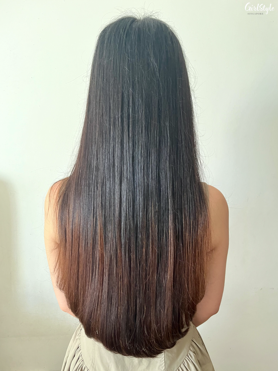 Dyson Airstrait straightener on washed hair