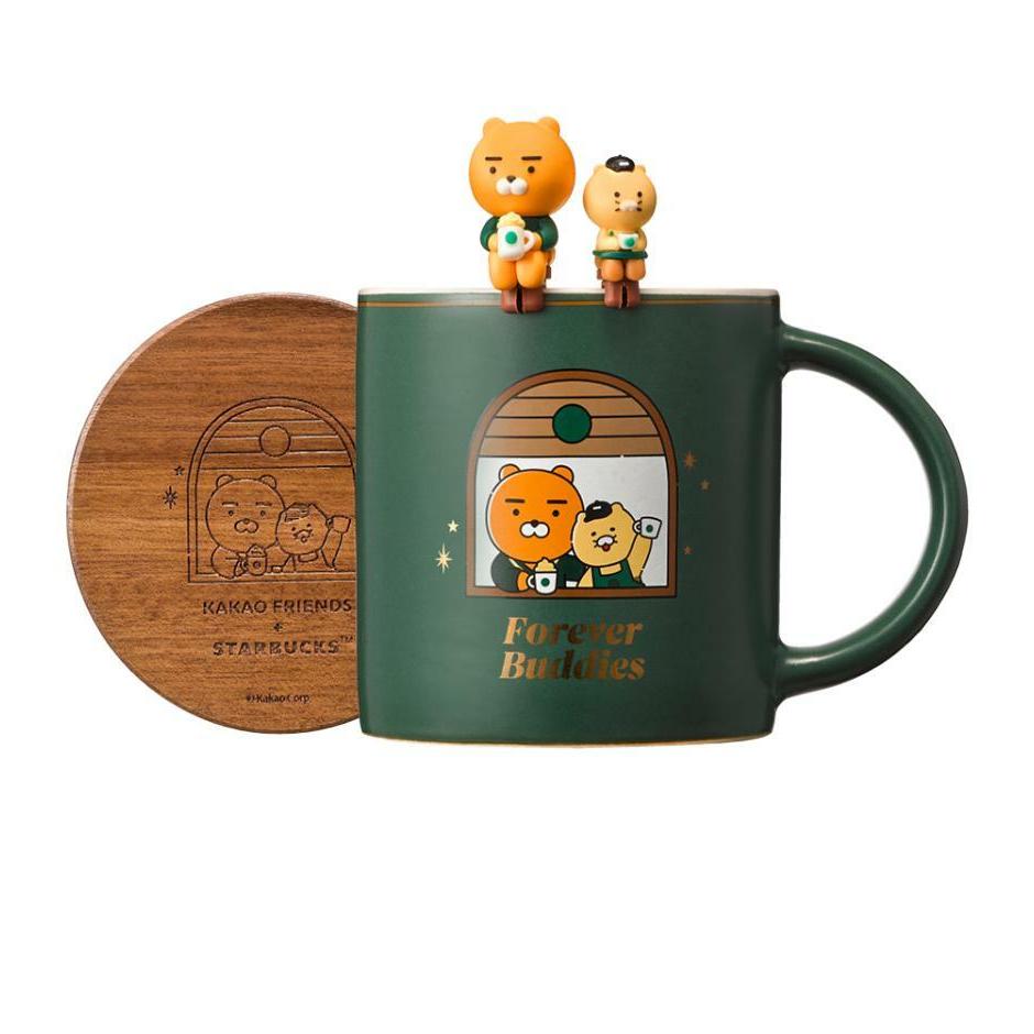 Starbucks x KAKAO FRIENDS Ryan & Choonsik MyBuddy Figure Mug Set