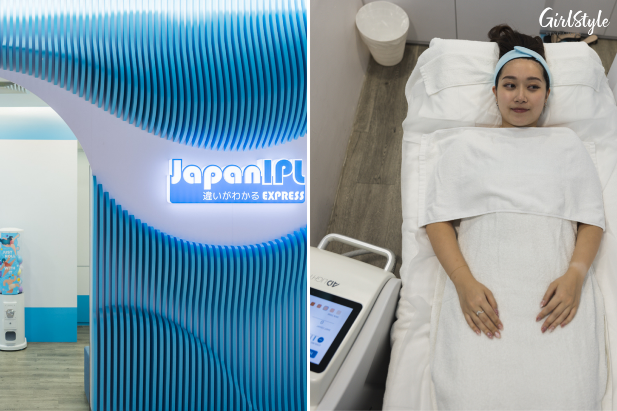 Kristy waits for her treatment at Japan IPL Express to begin, which uses ADLight™ technology