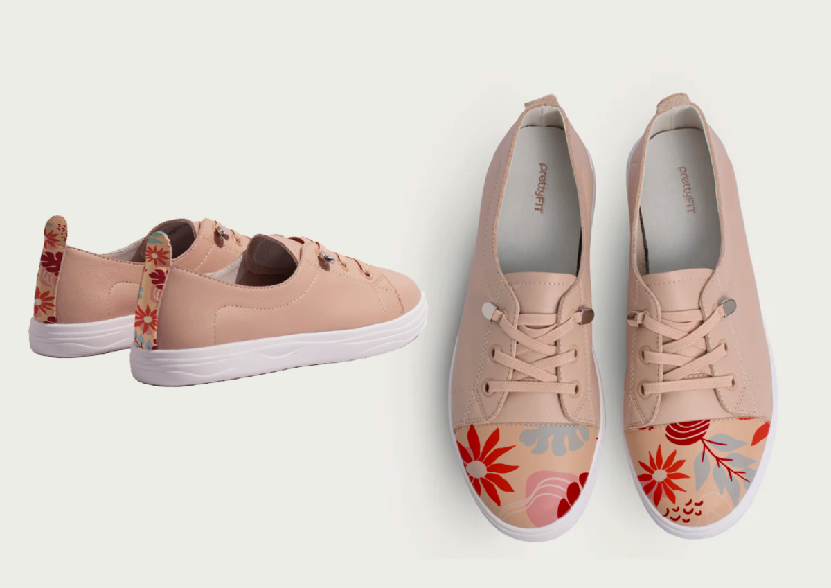 Customised hand-painted shoes