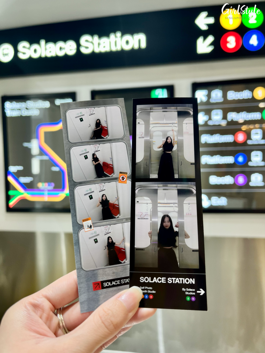 Train-themed photo prints at Solace Station @ orchardgateway