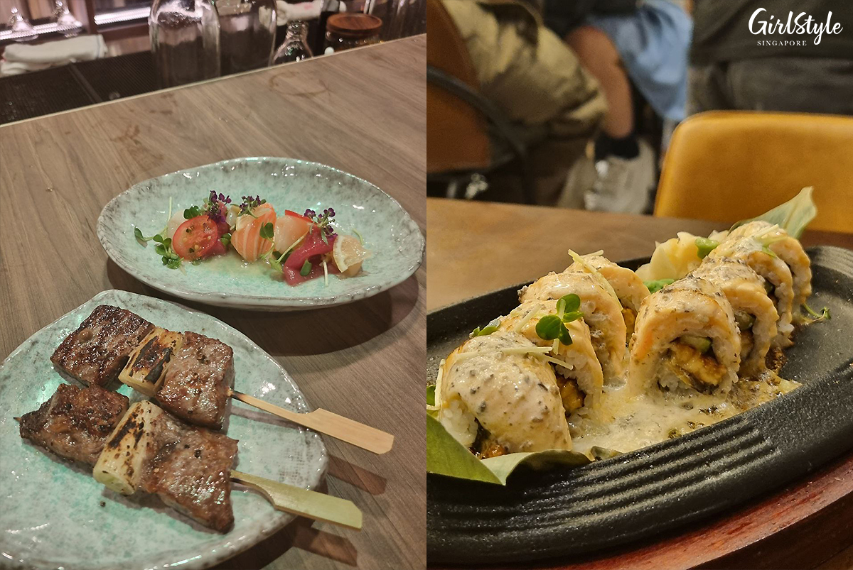 Crudo, Wagyu Kushi & Truffle Hotplate Maki
