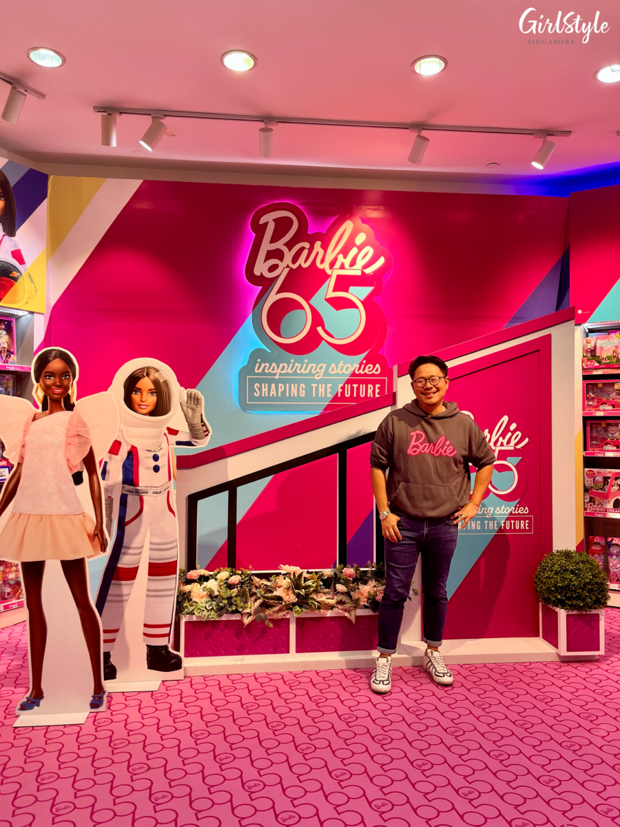 Jian Yang, Singapore's biggest Barbie collector, at Toys”R”Us VivoCity