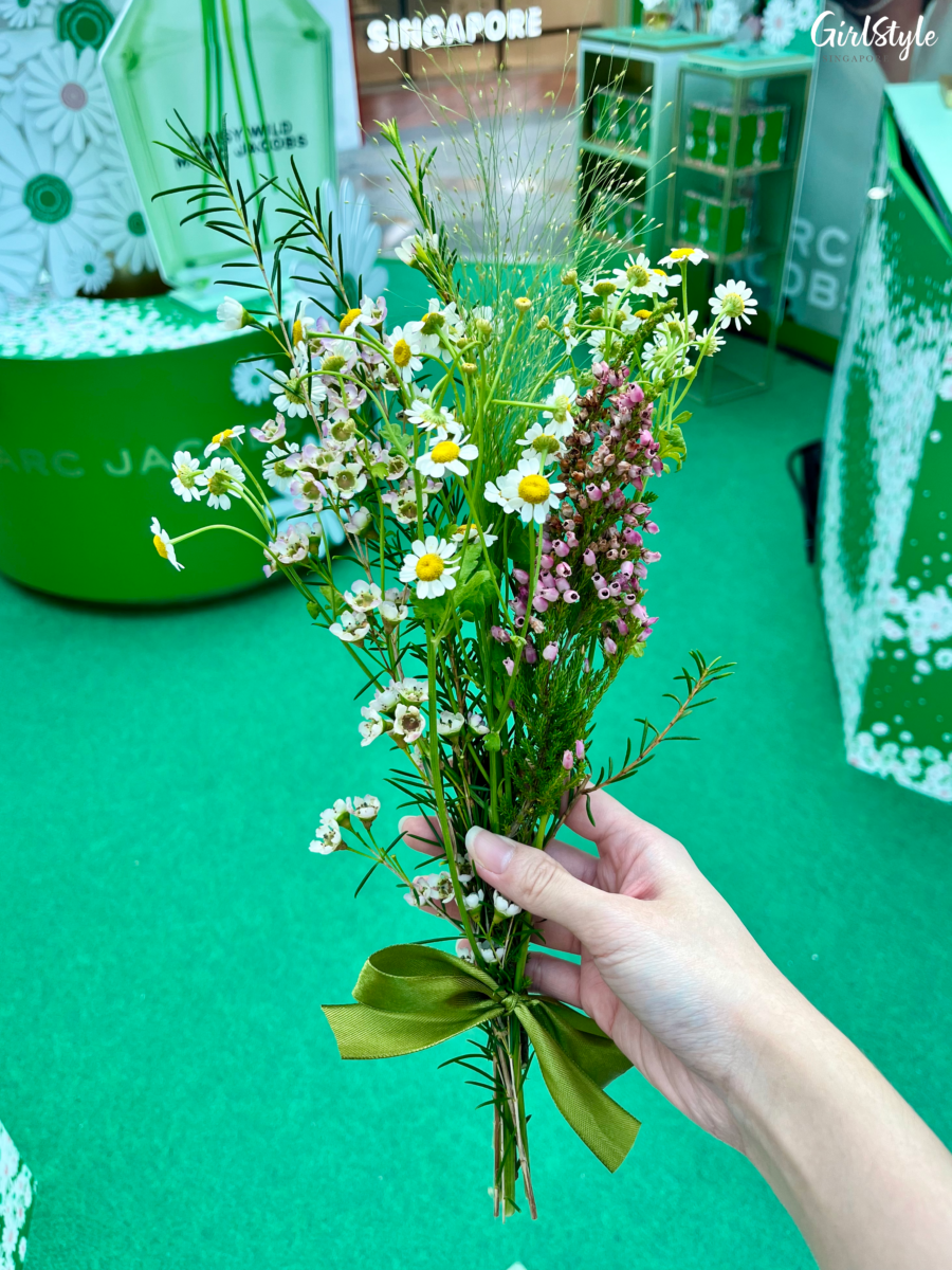 Complimentary bouquet of wildflowers