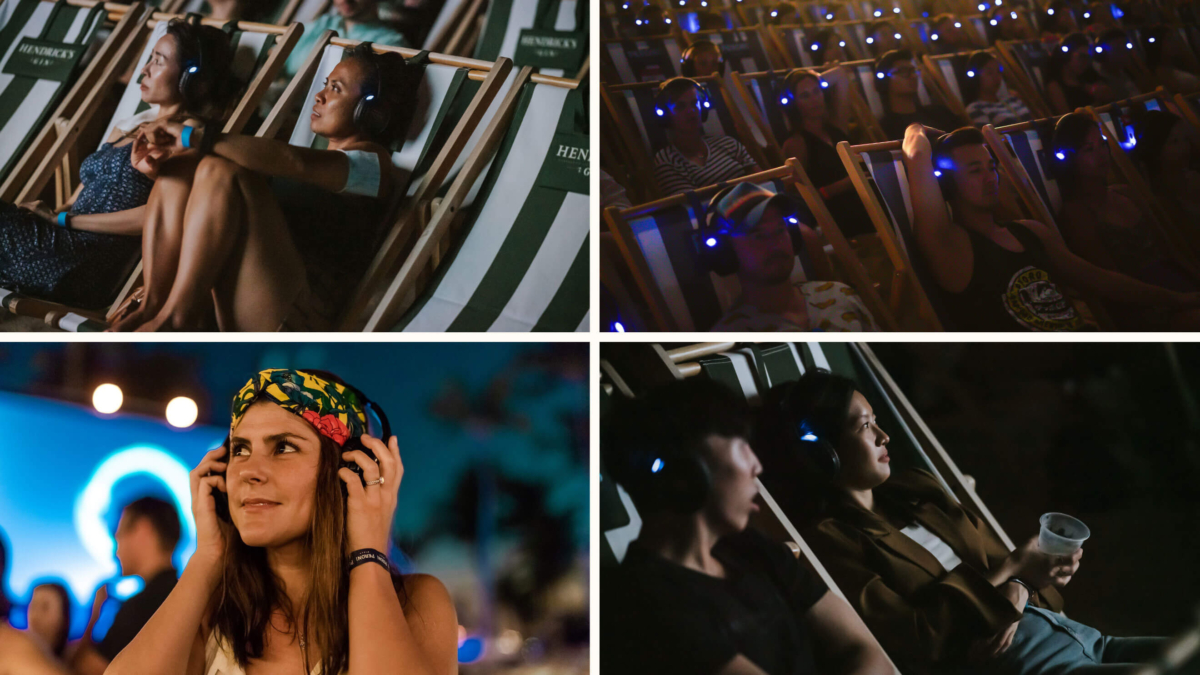 Silent cinema experience