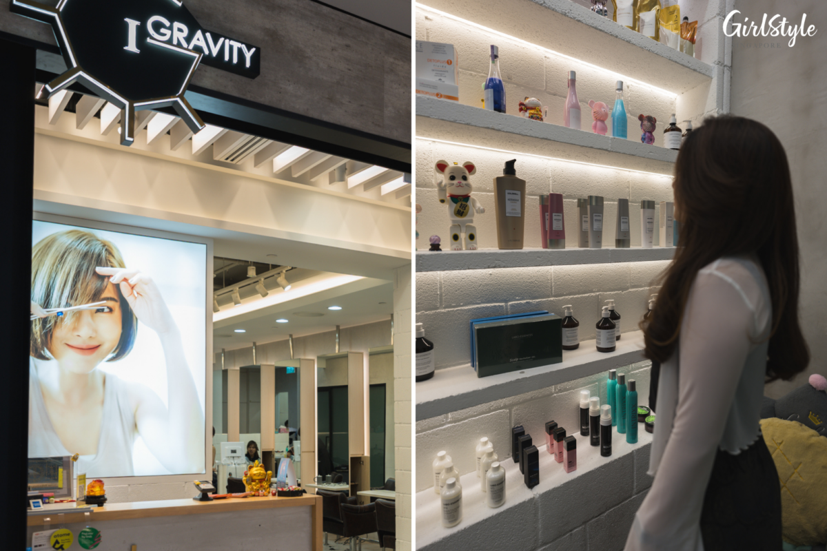 Kristy checks out the haircare products at 1Gravity