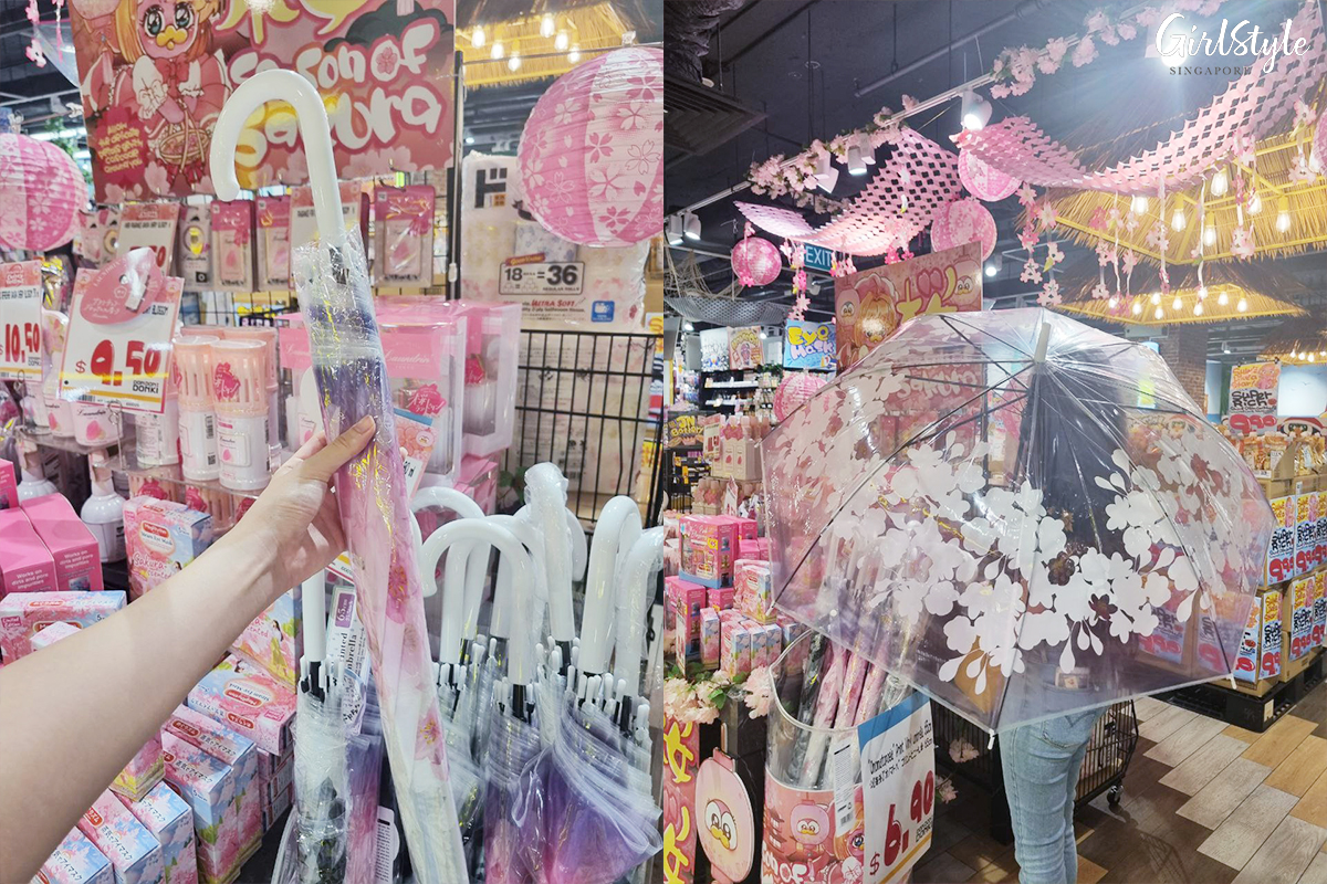 Cherry Blossom-print Umbrellas