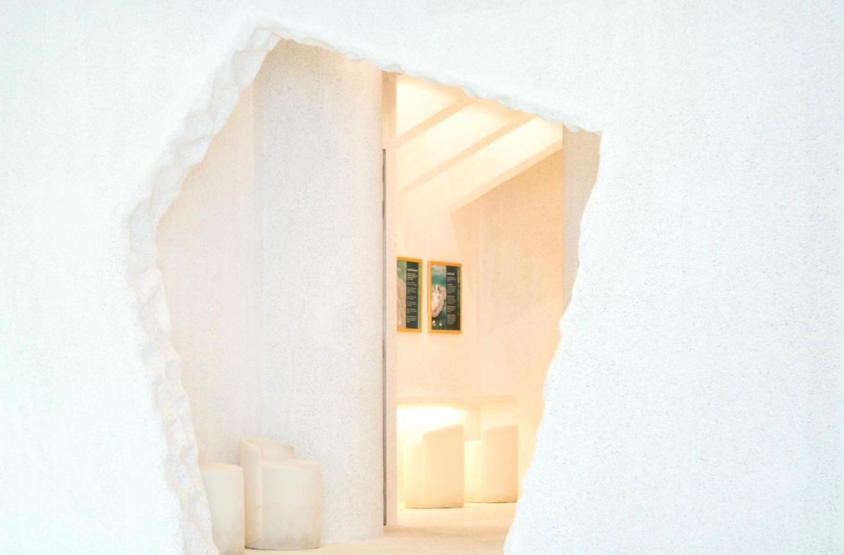 Skin treatments are done in dedicated salt-infused rooms