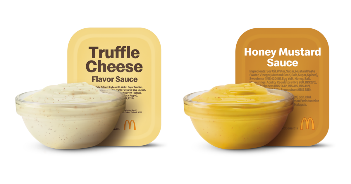 Truffle Cheese Sauce and Honey Mustard Sauce