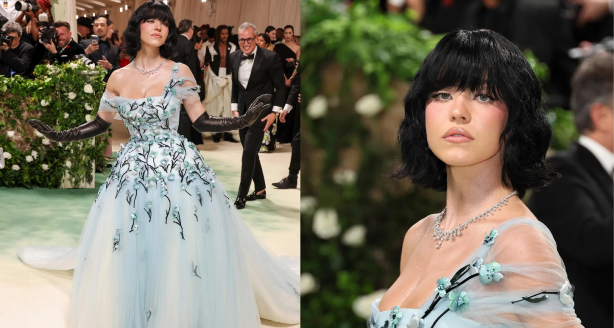 Sydney Sweeney in a Miu Miu tulle gown