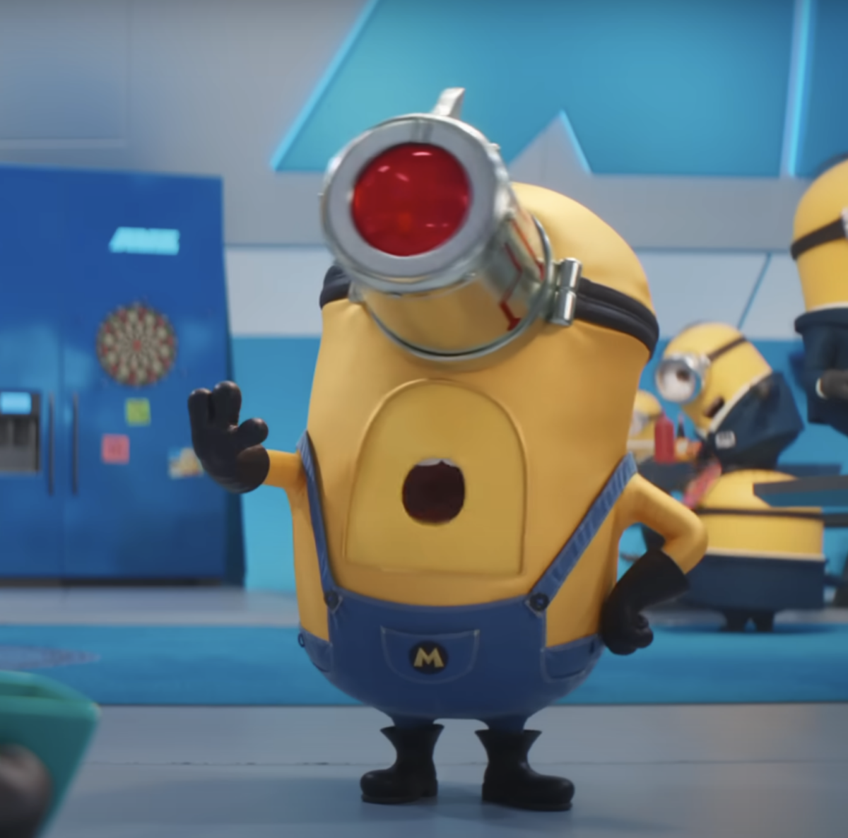 Mega minion with laser-beam eye