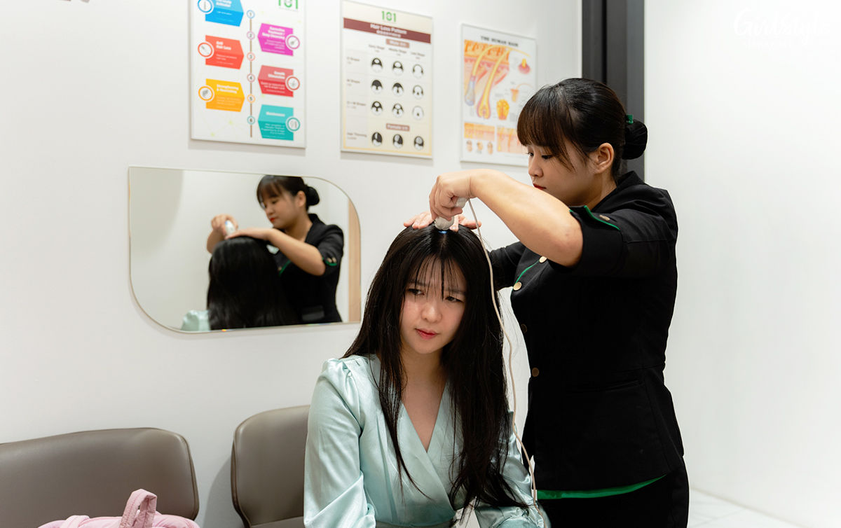 One-on-one consultation with an experienced hair specialist