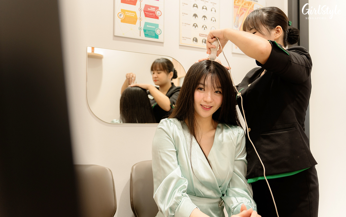 After the treatment, my hair showed a marked difference and was glossier and fuller than ever