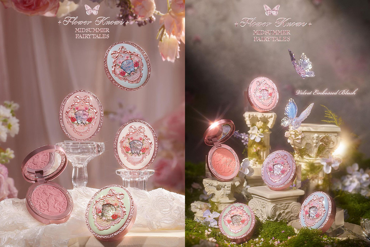 Midsummer Fairytales Velvet Embossed Blush