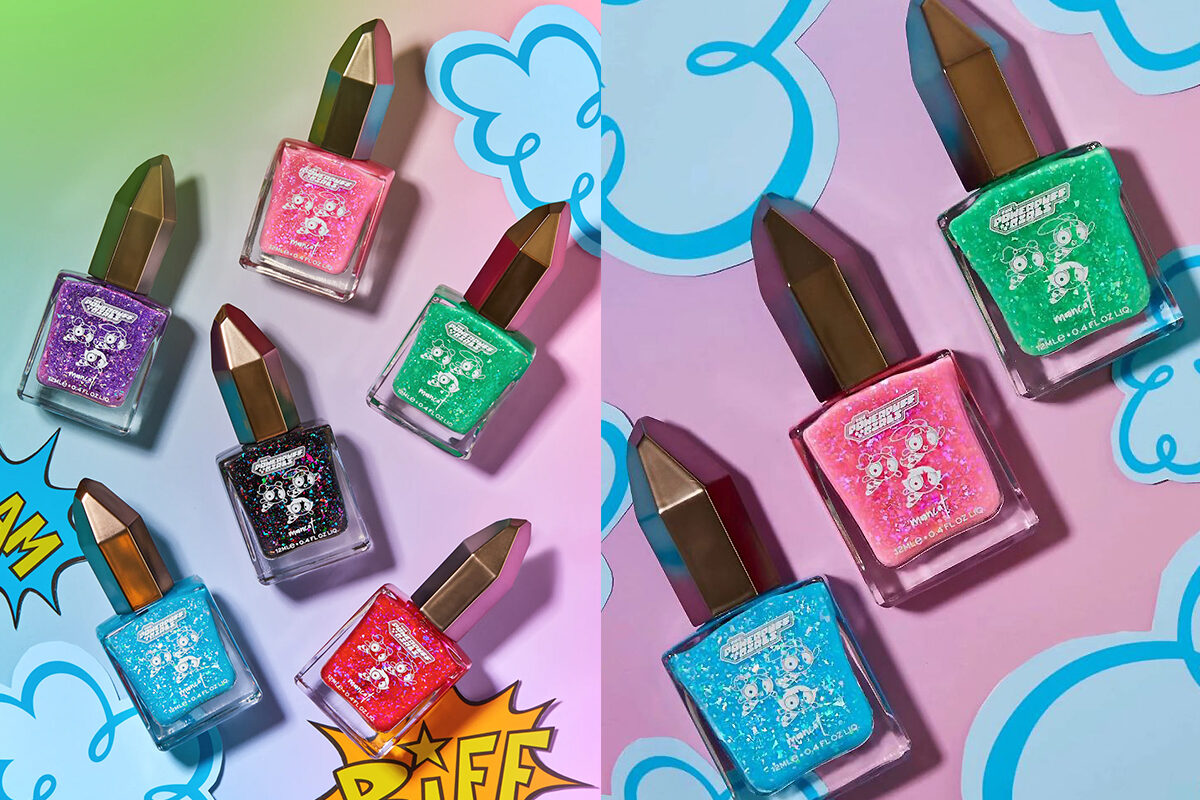 6 glittery shades available