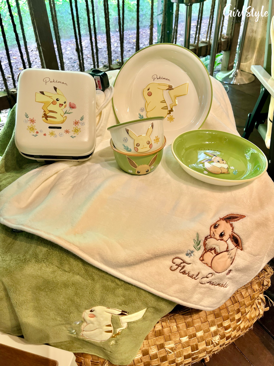 FairPrice x Pokémon Waffle Maker, Dinnerware Set and Towels