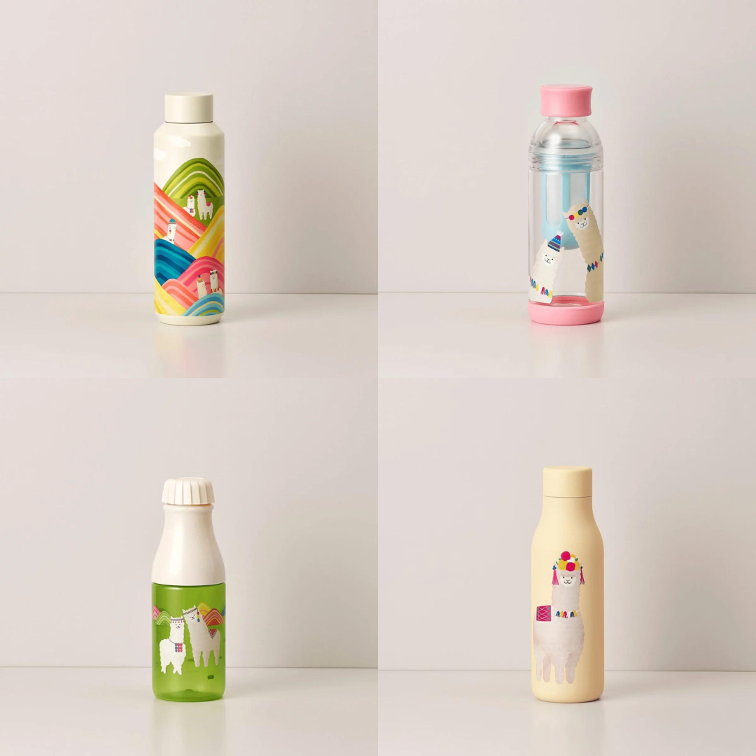 Starbucks Alpaca Boho Fiesta Water Bottles