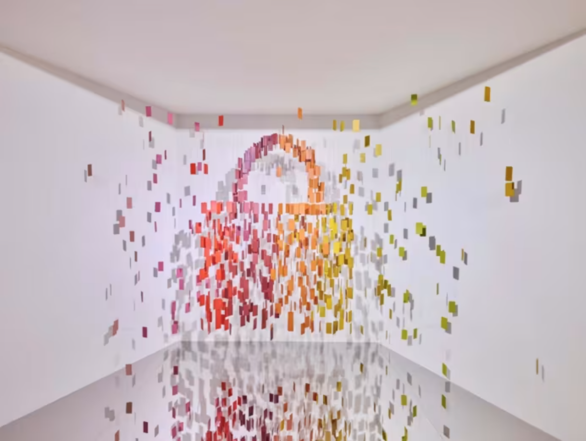 Handbag-themed installation